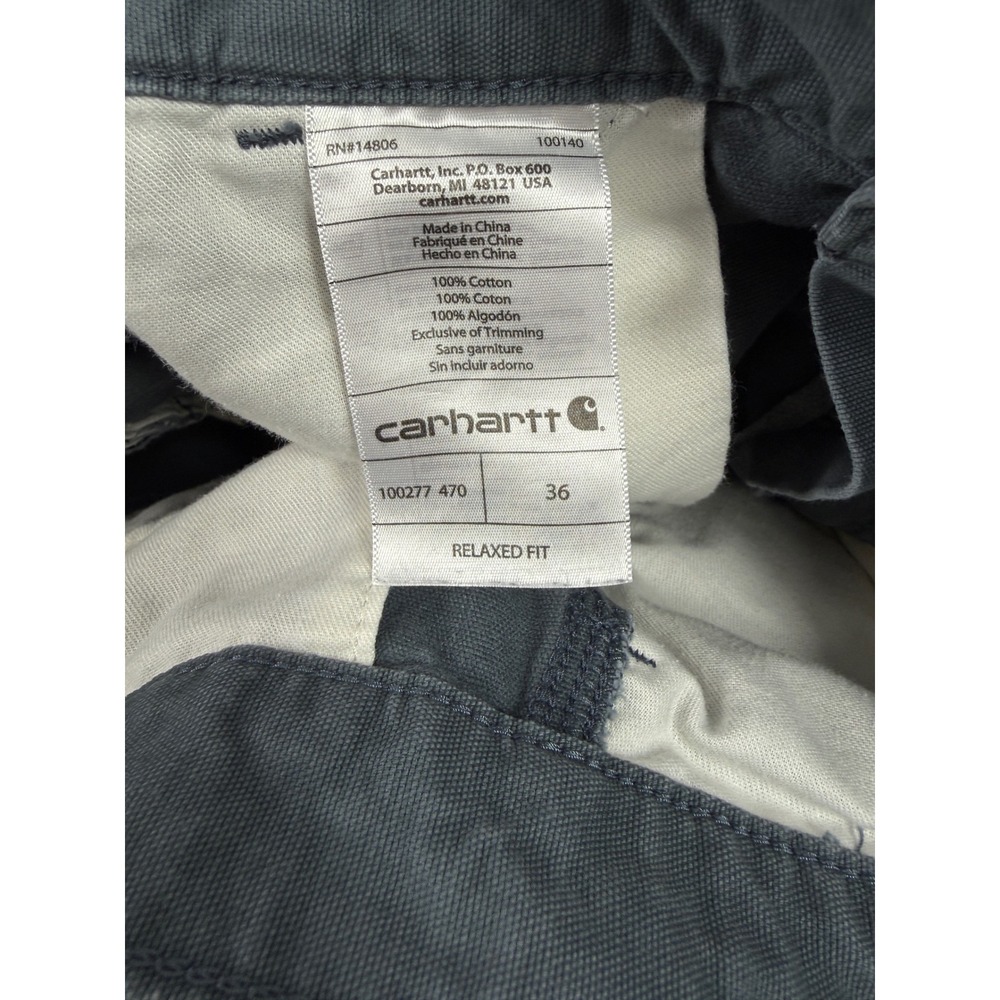 Carhartt Relaxed Fit Cargo Canvas Shorts 2 Pairs  SZ 36 - Picture 4 of 12